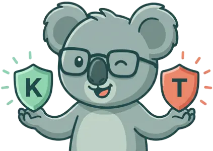 Koala weighing pros and cons